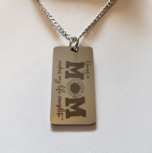 "Being A Mom...." Pendant Necklace